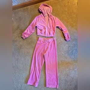 Girls hooded track suit